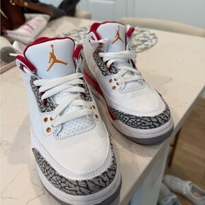 Jordan Women's Sneakers White Red Gold